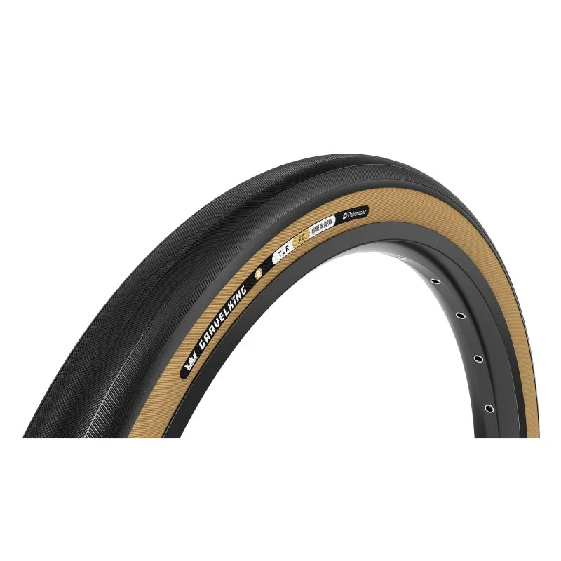 bicycle indoor comfort-Panaracer GravelKing Slick R Tire - 700 x 35 Tubeless Folding Black/Amber