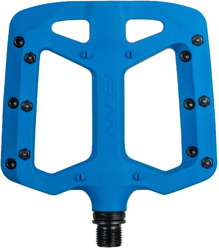 bicycle rust versatility-Funn Taipan MTB Flat Pedals - Blue