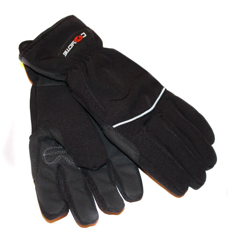 bicycle cleaner comfort-Urban Winter Gloves,cycling,walking,thick Padded Warm Black Reflective Last Few