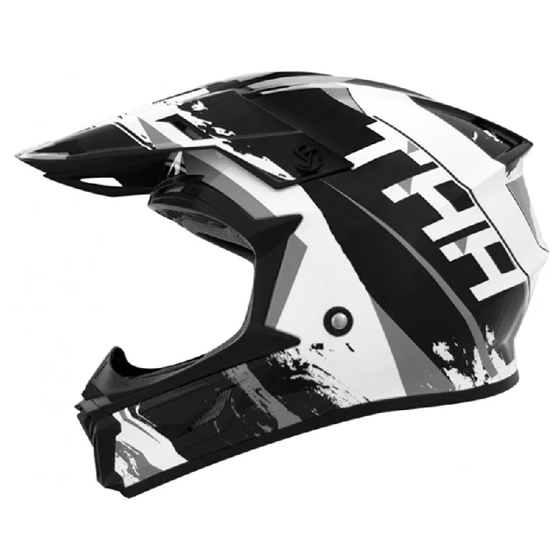 bicycle saddle grip-THH T710X RAGE HELMET - BLACK/WHITE