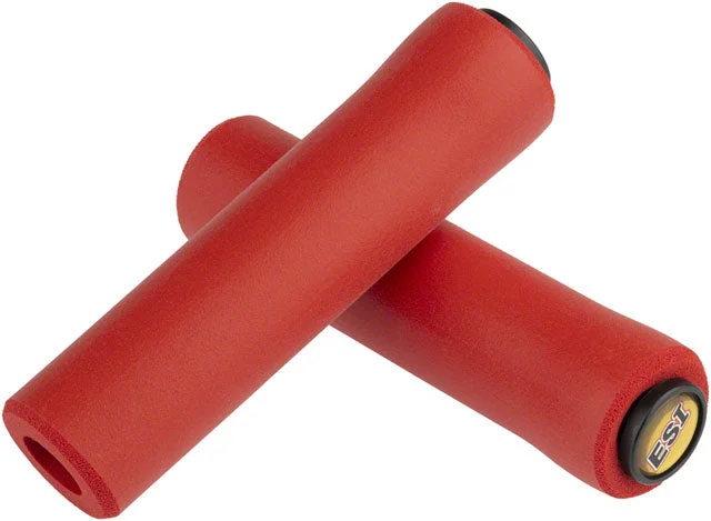 bicycle tire responsiveness-ESI Extra Chunky Grips - Red