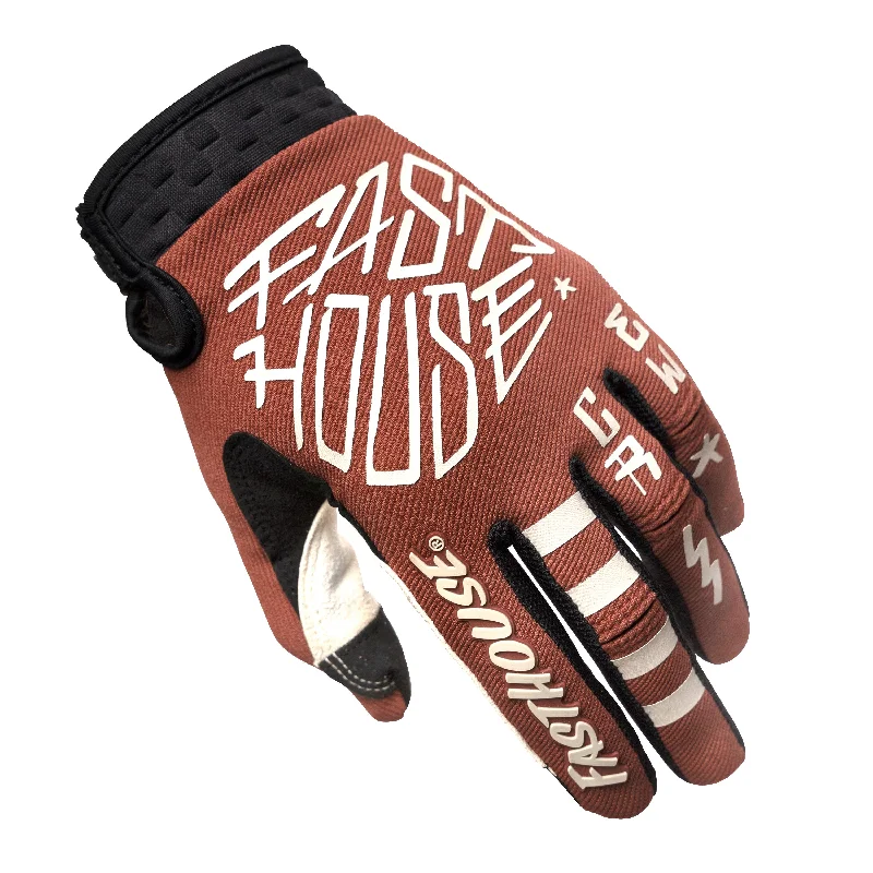 bicycle lane comfort-Fasthouse Speed Style Stomp MTB Glove - Clay