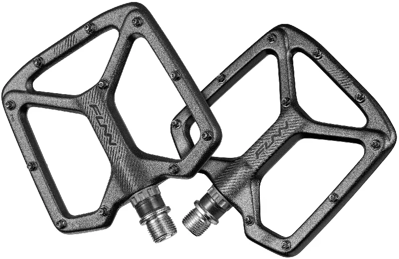 bicycle sidewall toughness-Funn Python 2 Alloy Flat Pedals Long Pins - Black