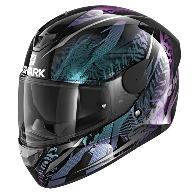 bicycle sidewall efficiency-SHARK D-SKWAL 2 SHIGAN HELMET - BLACK/VIOLET