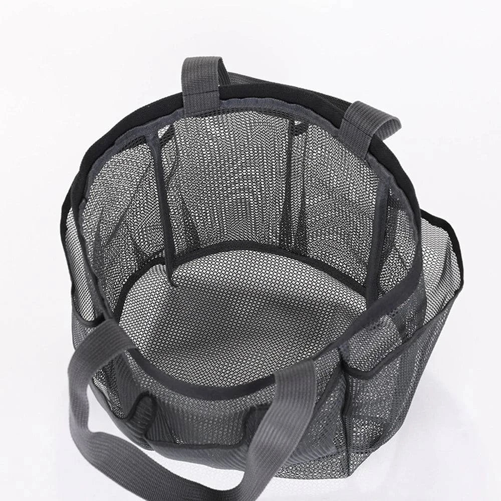 bicycle gear robustness-2021 Hanging Toiletry Bag Mesh Shower Bag Portable Wash Bags Quick Dry Cosmetic Bags Shower Organizer for Bathroom Beach Camping