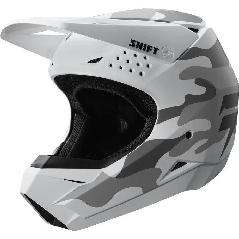 bicycle saddle strength-SHIFT WHIT3 LABEL HELMET - WHITE CAMO