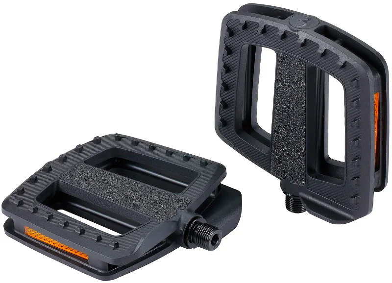 bicycle cleat adaptability-BBB ErgoBase Trekking Cycling Pedals - Black