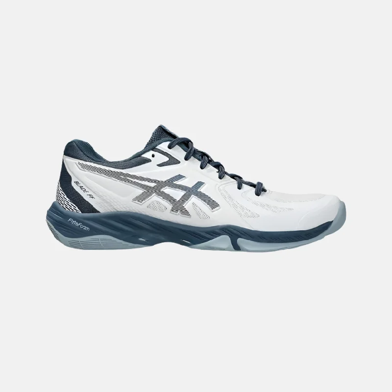 bicycle rust comfort-Asics Blade FF Men's Badminton Shoes -White/Vintage Indigo