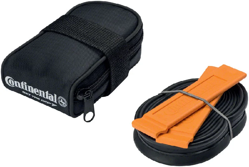 bicycle tool stability-Continental Saddle Bag - Includes 700 x 18-25 Presta Tube 2 Tire Levers BLK