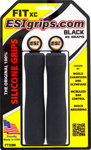 bicycle saddle responsiveness-ESI FIT XC Grips - Black