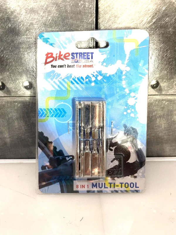 bicycle handlebar robustness-Bike Bicycle Street USA 8 in 1 Lightweight Rust Resistant Multi Tool New