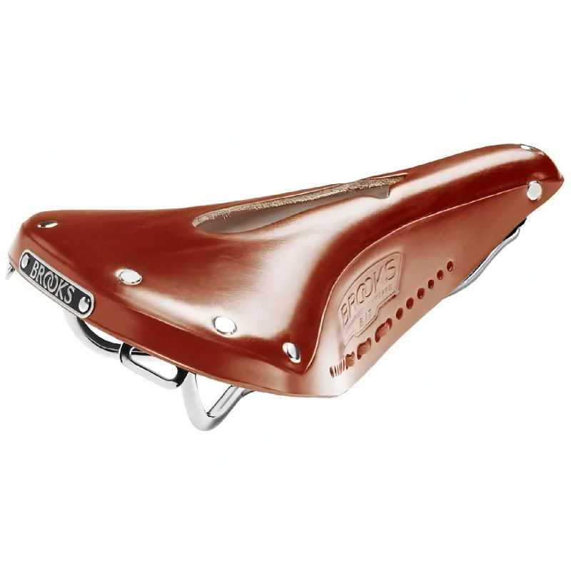 bicycle handlebar weight-Brooks England B17 Standard Carved Leather Saddle - Brown