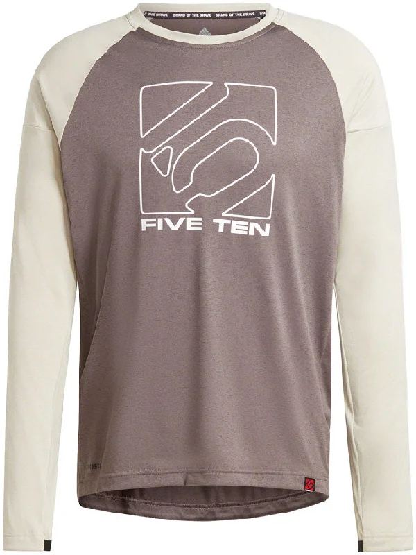 bicycle paint resilience-Five Ten Long Sleeve Jersey - Charcoal/Gray Mens X-Large