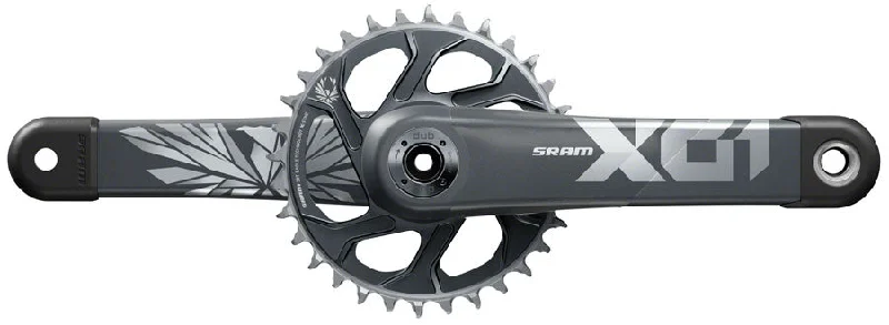 bicycle handlebar efficiency-SRAM X01 Eagle Boost Crankset - 175mm 12-Speed 32t Direct Mount DUB Spindle Interface Lunar/Polar 55mm Chainline