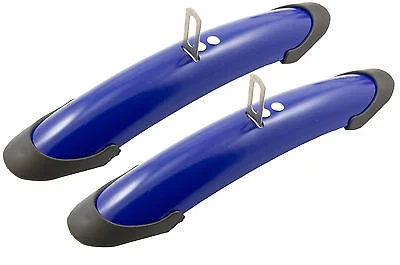 bicycle lever reliability-BLUE SHORTIE MUDGUARDS IDEAL FOR 60's,70's 80's RETRO RACING BIKE HARD TO FIND