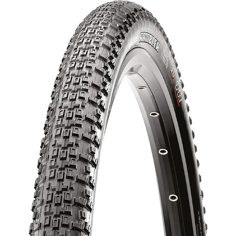 bicycle tire responsiveness-Copertone Maxxis Rambler EXO TR 120TPI pieghevole - 700 x 40C - Nero