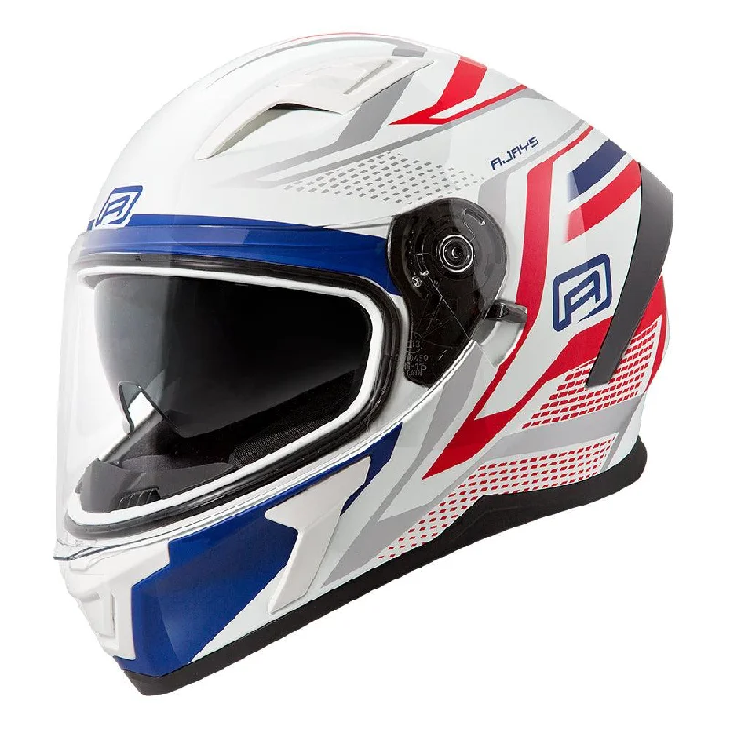 bicycle valve precision-RJAYS APEX III IGNITE HELMET - WHITE/BLUE