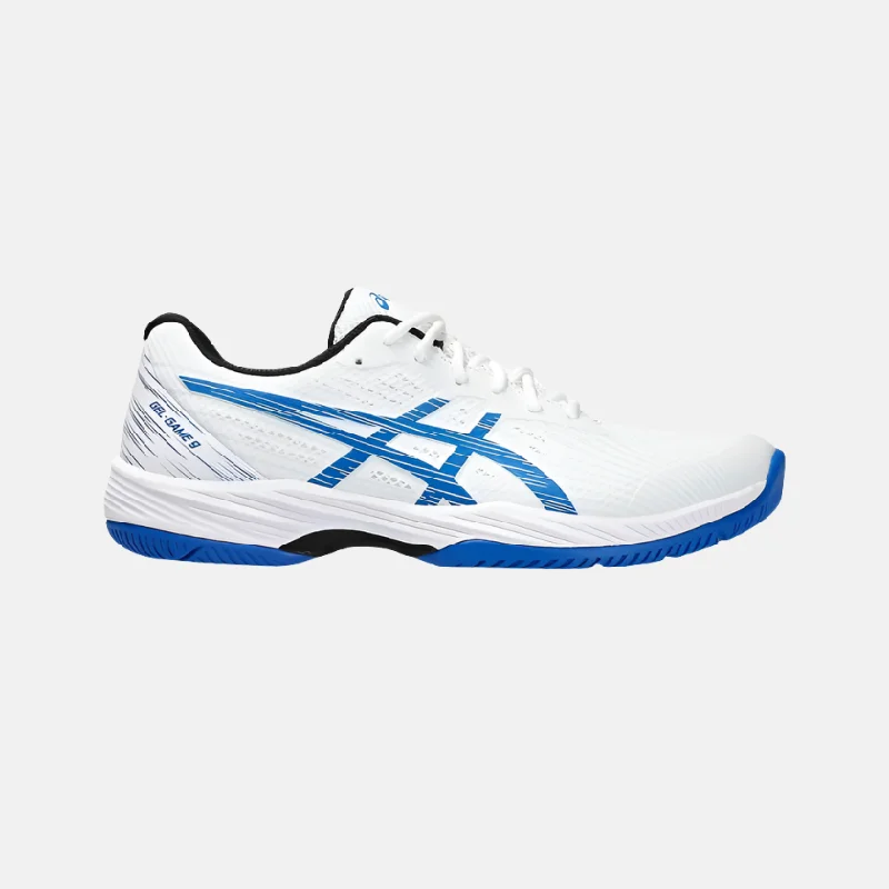 bicycle frame stability-Asics GEL-GAME 9 Men's Tennis Shoes -White/Tuna Blue