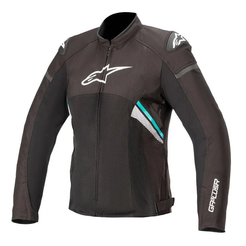 bicycle lever reliability-ALPINESTARS WOMEN T GP PLUS R V3 AIR JACKET - BLACK/WHITE/TEAL