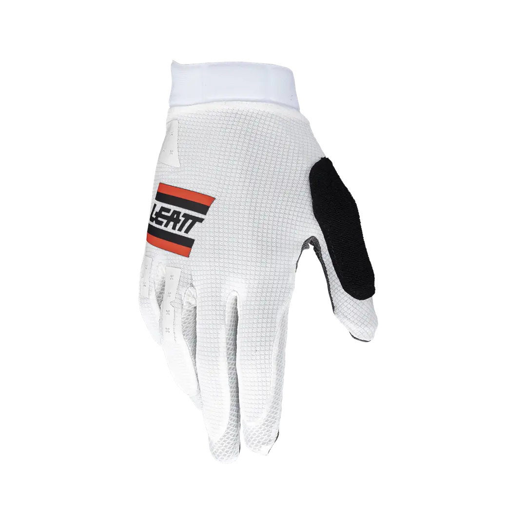 bicycle seatpost strength-Leatt GripR 1.0 MTB Glove - White - 2024