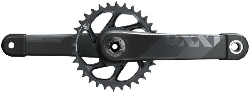 bicycle knee comfort-SRAM XX1 Eagle AXS Boost Crankset - 175mm 12-Speed 34t Direct Mount DUB Spindle Interface Gray