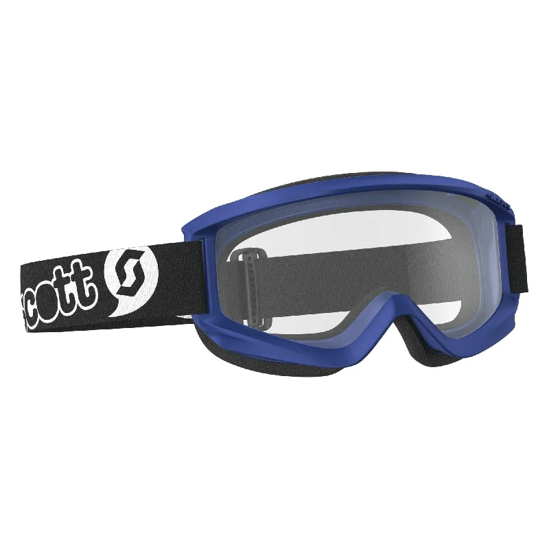 bicycle handlebar responsiveness-SCOTT 2021 AGENT YOUTH GOGGLES - BLUE (CLEAR)