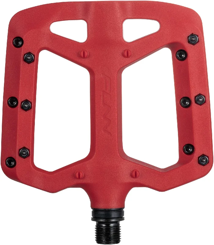 bicycle saddle adaptability-Funn Taipan MTB Flat Pedals - Red