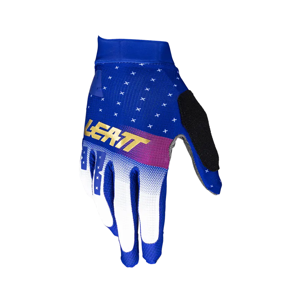 bicycle handlebar strength-Leatt GripR 1.0 MTB Glove - UltraBlue - 2024