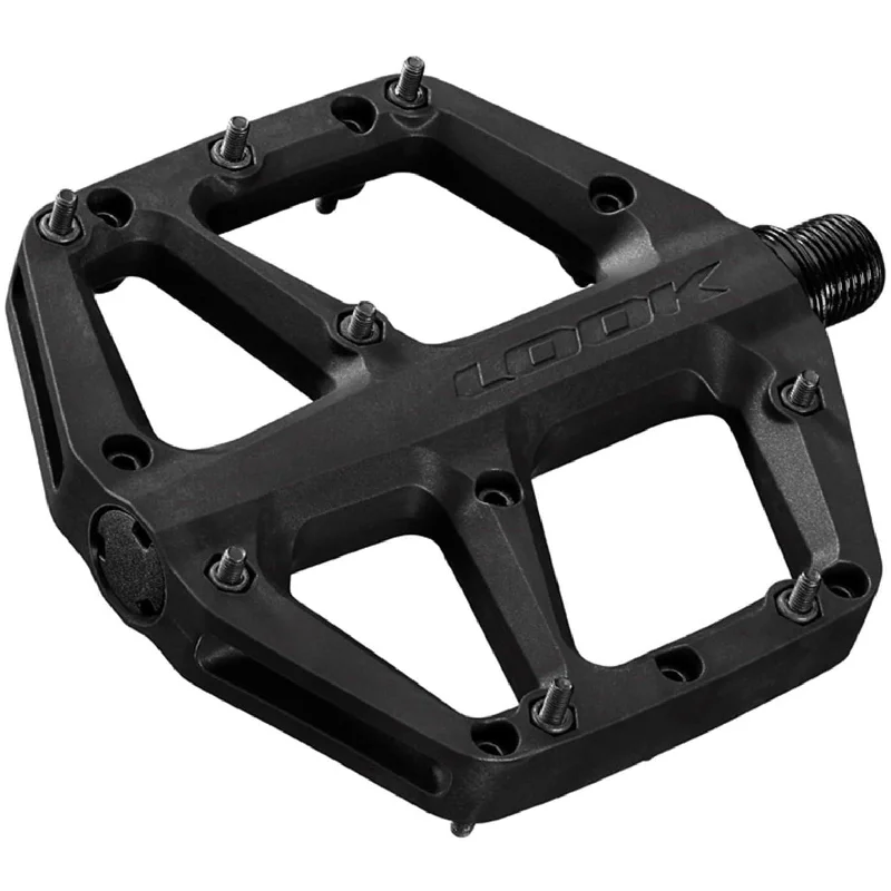 bicycle paint efficiency-Look Trail Roc Fusion Flat Pedals - Black