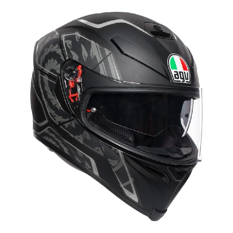 bicycle spoke aerodynamics-AGV K-5 S TORNADO MULTI HELMET - BLACK/SILVER