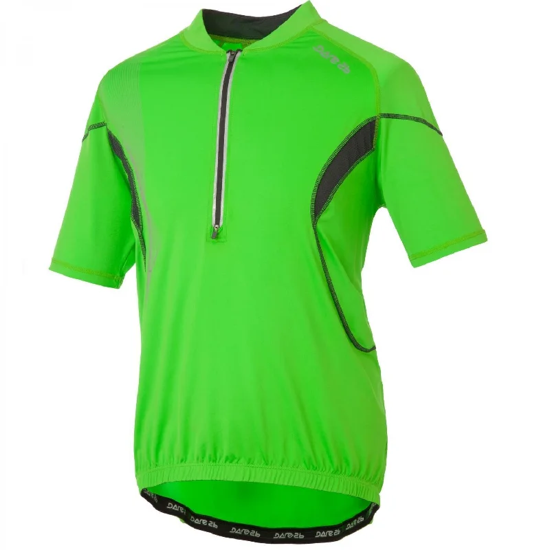 bicycle club comfort-Dare 2b Spinoff Mens Short Sleeve Cycling Jersey  Green SMALL 50% OFF