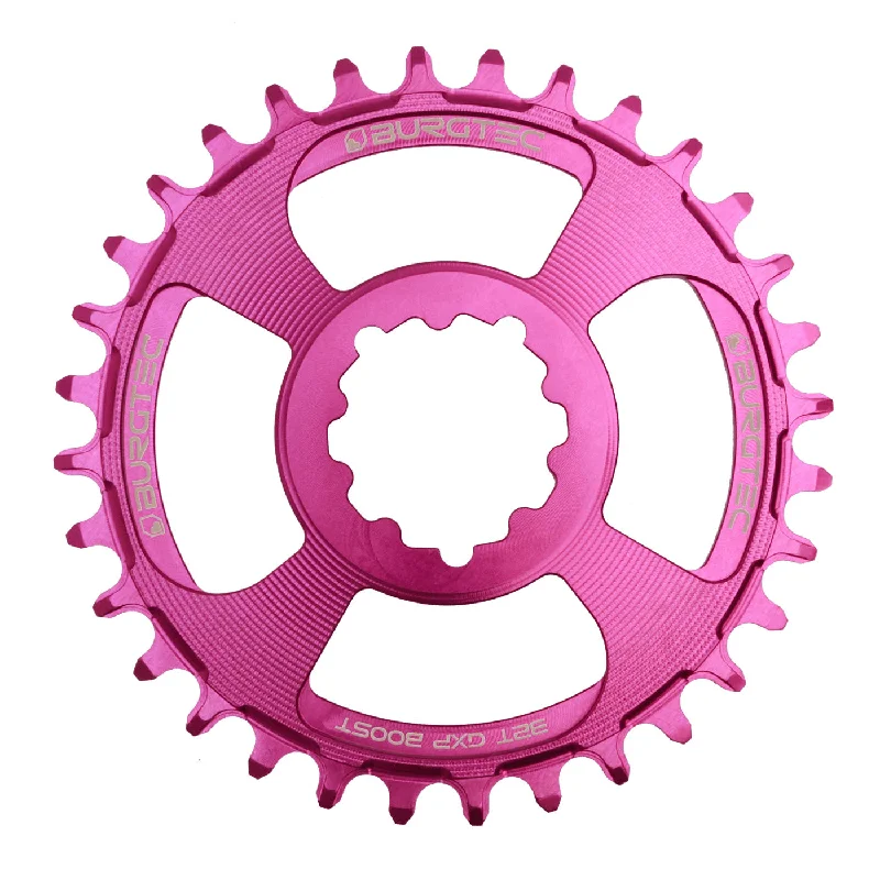 bicycle cleaner efficiency-Burgtec GXP Boost 3mm Thick Thin Chainring 30T - Purple Rain