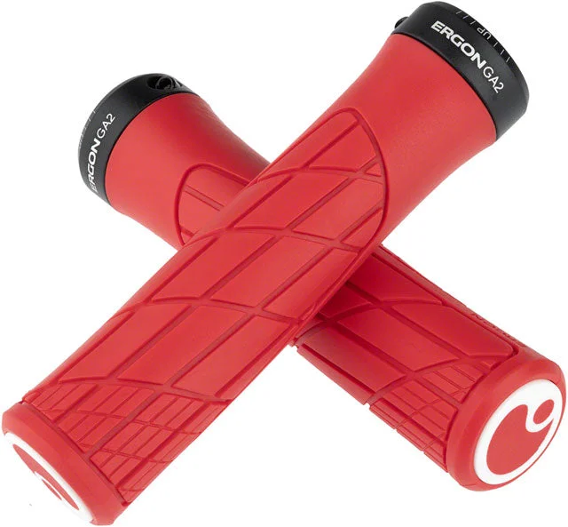 bicycle tool performance-Ergon GA2 Grips - Risky Red, Lock-On