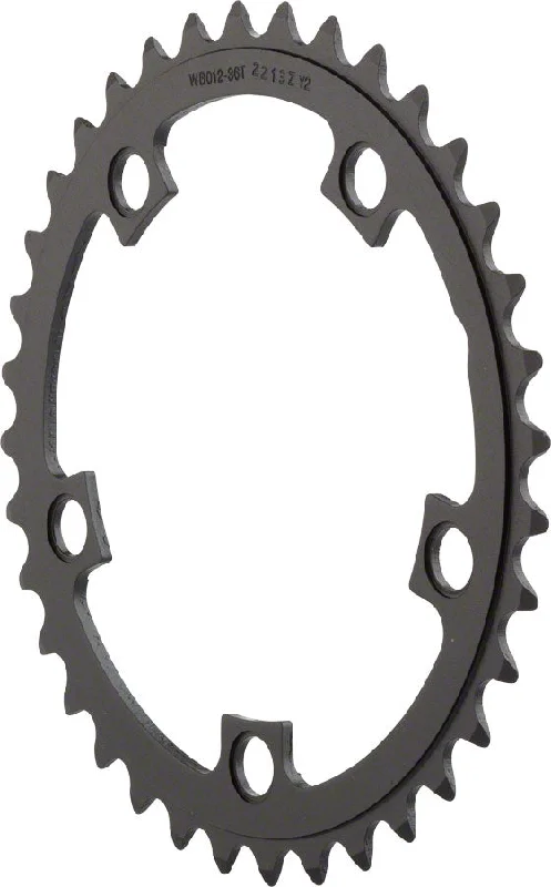 bicycle handlebar smoothness-Full Speed Ahead Pro Road Chainring - 36t 110 BCD Aluminum N11 Black