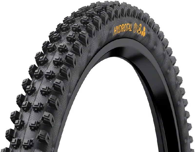 bicycle cleaner toughness-Continental Hydrotal Tire - 27.5 x 2.40 Tubeless Folding BLK Super Soft Downhill Casing E25