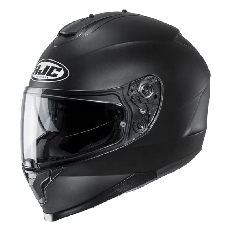 bicycle pedal efficiency-HJC C70 SEMI FLAT HELMET - BLACK