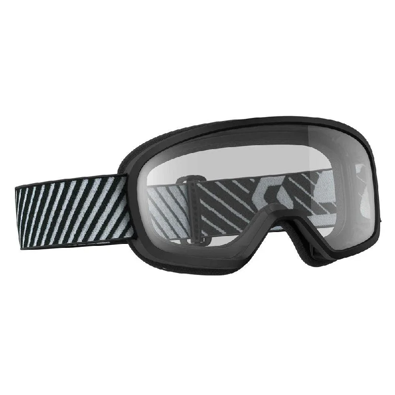 bicycle shoe responsiveness-SCOTT 2021 BUZZ MX YOUTH GOGGLES - BLACK (CLEAR)