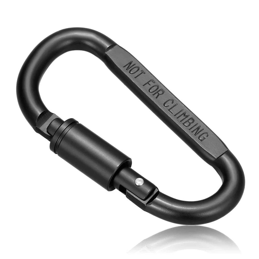 bicycle chain smoothness-Lixada Aluminum Alloy Carabiner Outdoor Climbing Camping Carabiner Locking Hook Screw D Buckle Keychain Multi Tools mosqueton