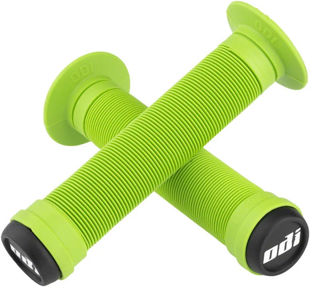 bicycle paint resilience-ODI Longneck ST Grips - Green, Flange