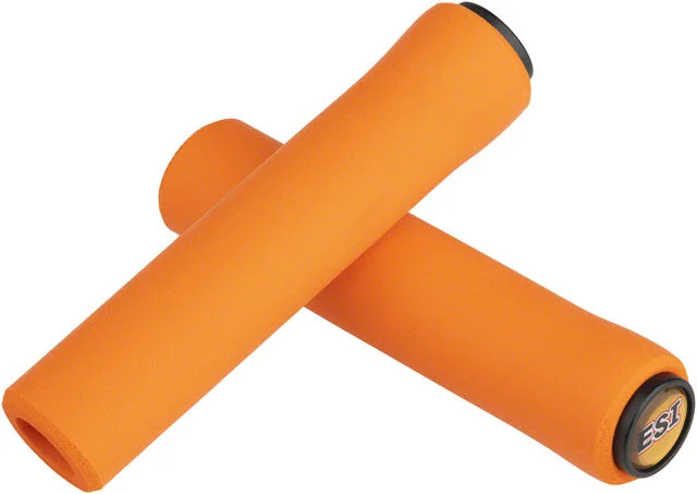 bicycle handlebar smoothness-ESI Racer's Edge Grips - Orange