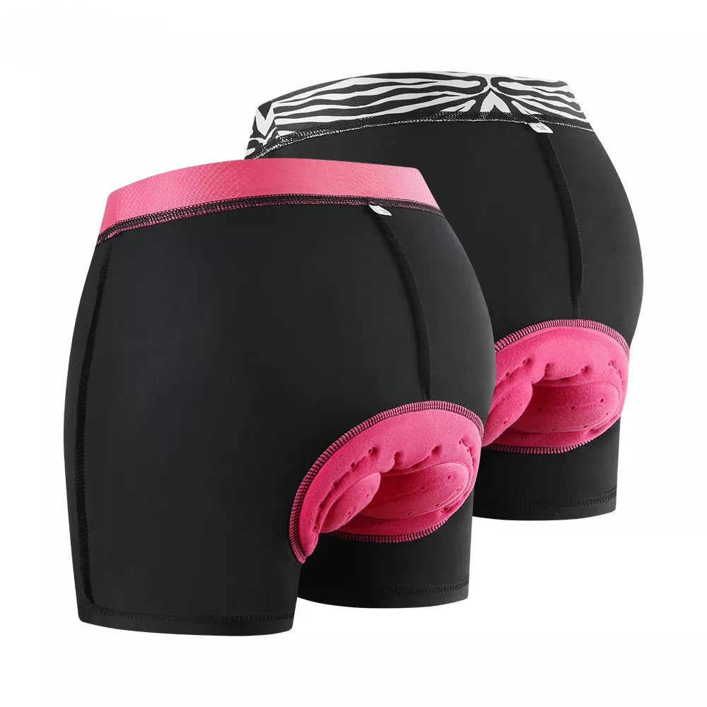 bicycle seatpost adaptability-Women Ultra Shorts Breathable Cycling Shorts Gel Pad Shockproof Bicycle Underpant MTB Road Bike Underwear Female Shorts