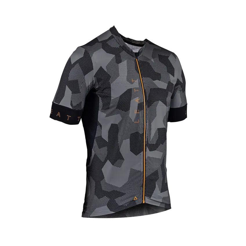 bicycle tire precision-Leatt Endurance 5.0 Short Sleeve MTB Jersey - Camo - 2024