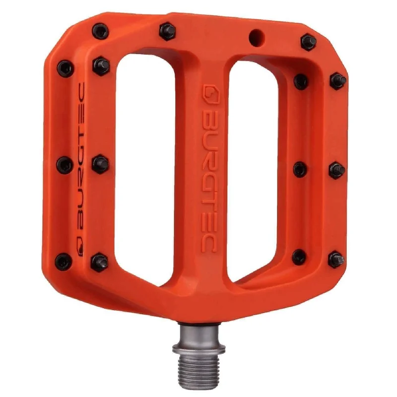 bicycle paint stability-Burgtec MK4 Composite Flat Pedals - Orange