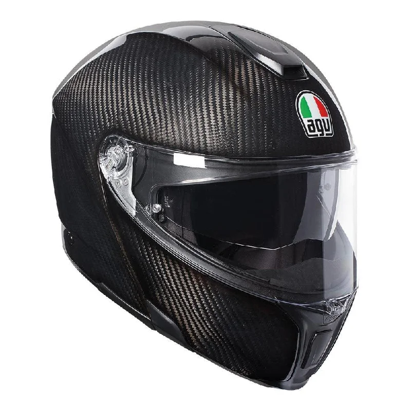 bicycle pump capacity-AGV SPORTMODULAR HELMET - GLOSSY CARBON