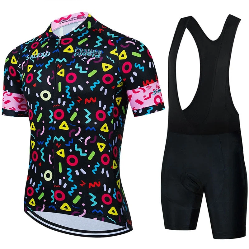 bicycle assembly comfort-Salexo Cycling Planet Jersey Sets (3 Variants)