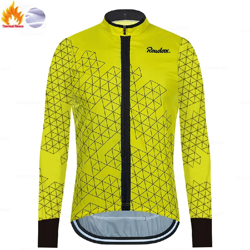 bicycle sidewall efficiency-Raudax Long Sleeve Thermal Fleece Jersey