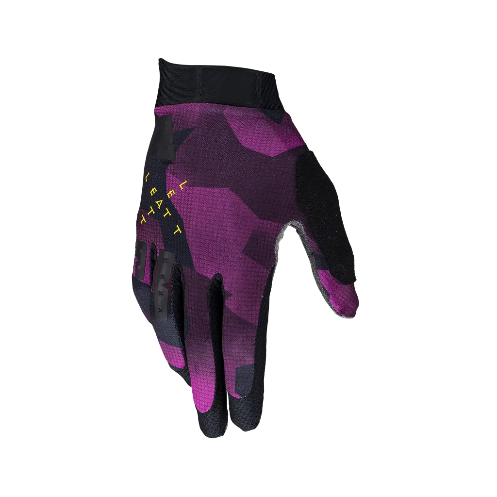 bicycle paint toughness-Leatt GripR 1.0 MTB Glove - Purple - 2024