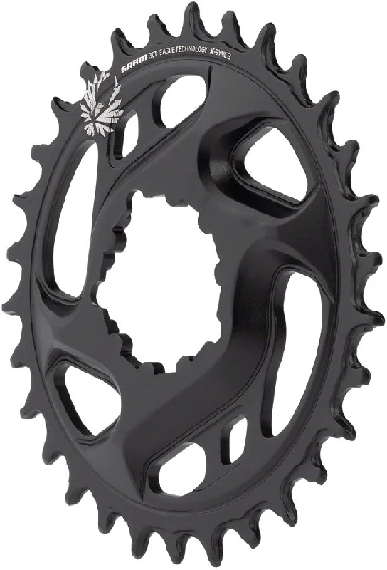 bicycle frame resilience-SRAM X-Sync 2 Eagle Cold Forged Direct Mount Chainring 30T 6mm Offset