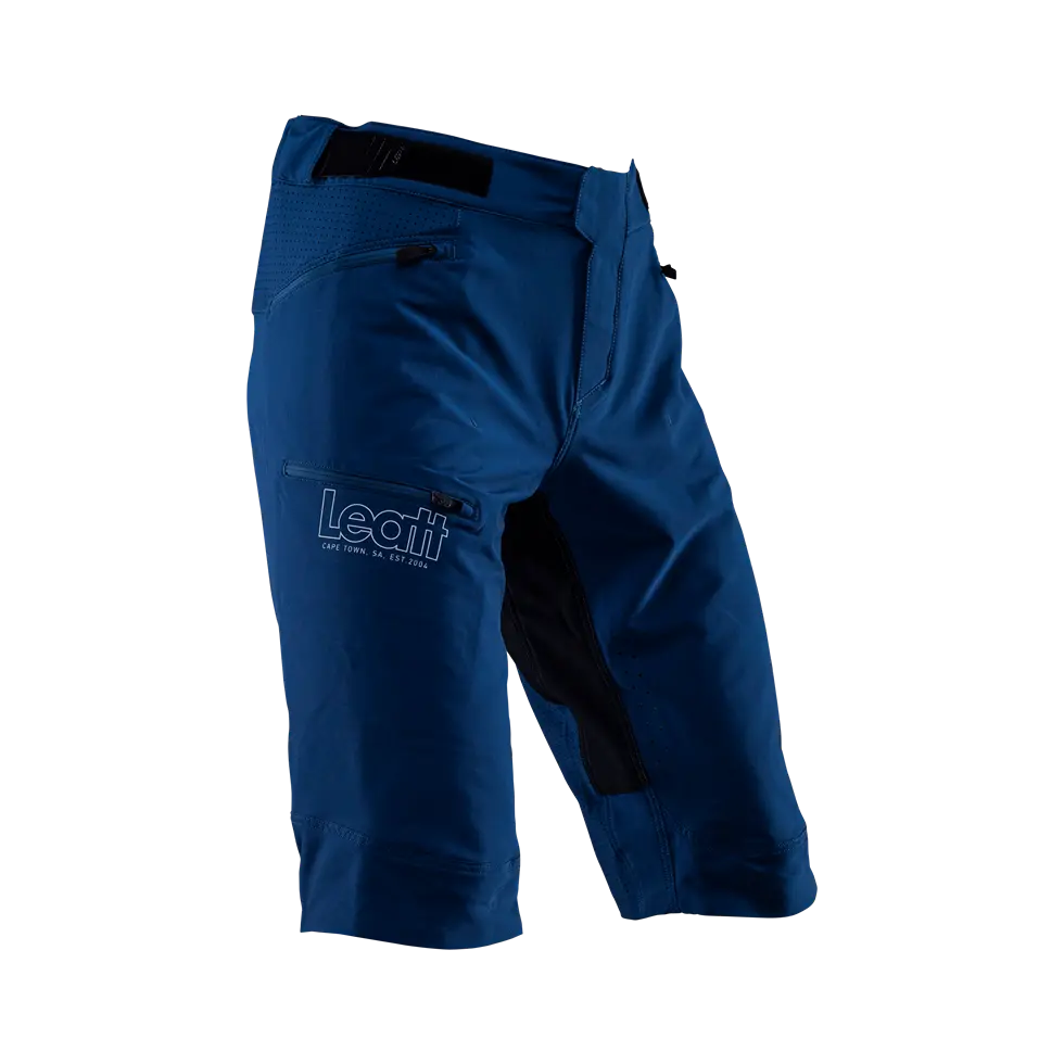 bicycle shoe robustness-Leatt Enduro 3.0 MTB Short - Denim - 2024