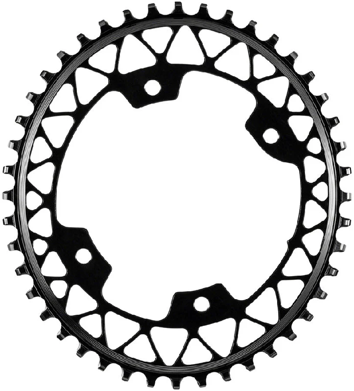 bicycle cleat strength-absoluteBLACK Oval 110 BCD Gravel Chainring - 46t 110 Shimano Asymmetric BCD 4-Bolt Narrow-Wide BLK